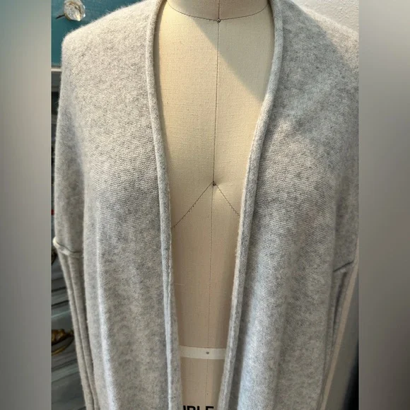Anthropologie Pilcro Super Soft Gray Open Front Cardigan - Picture 5 of 8